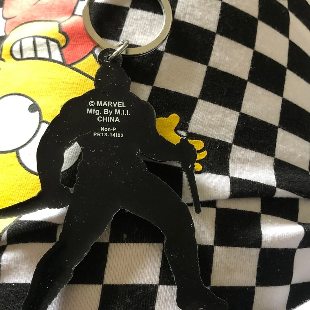 Marvel Black Drax Silhouette Keychain